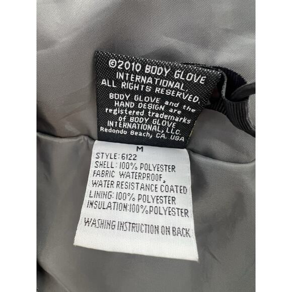 Vintage Body Glove Snow Tech, Sz M Jacket White Insulated Waterproof Coat - Picture 9 of 9
